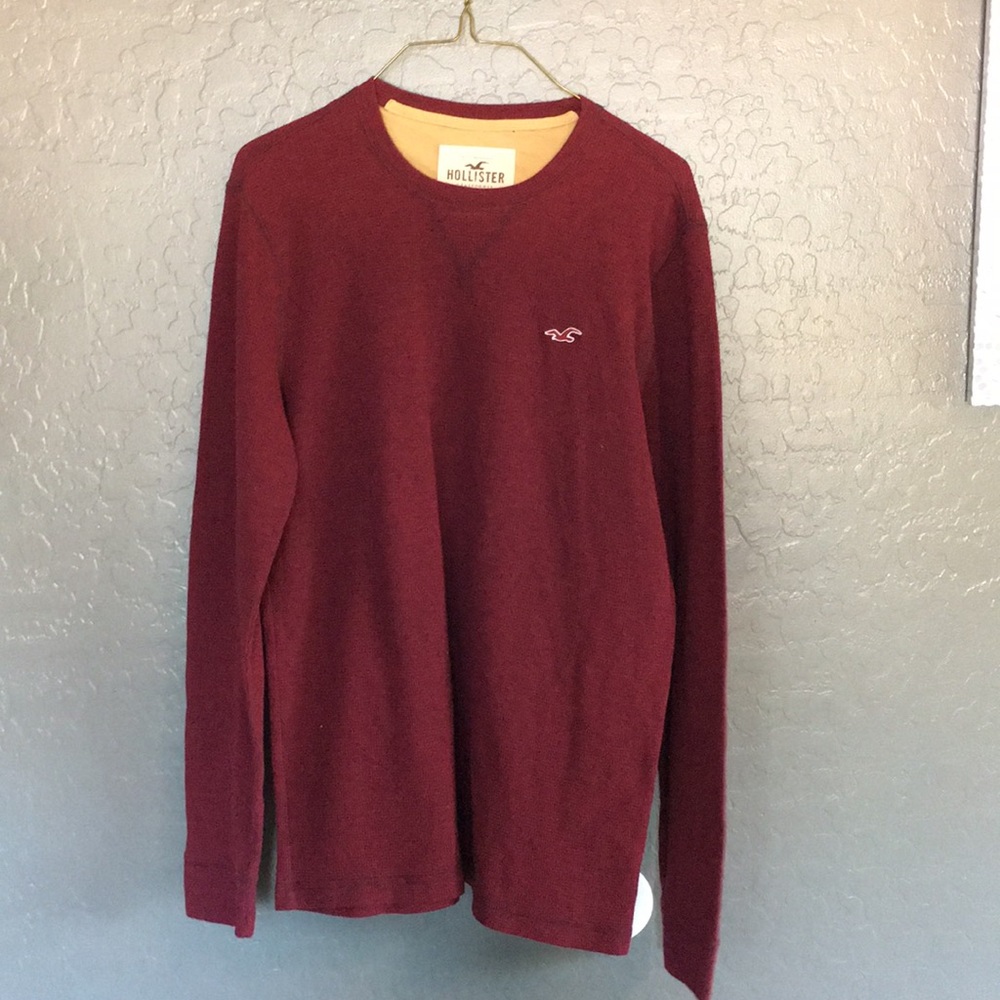 Hollister red long sleeve